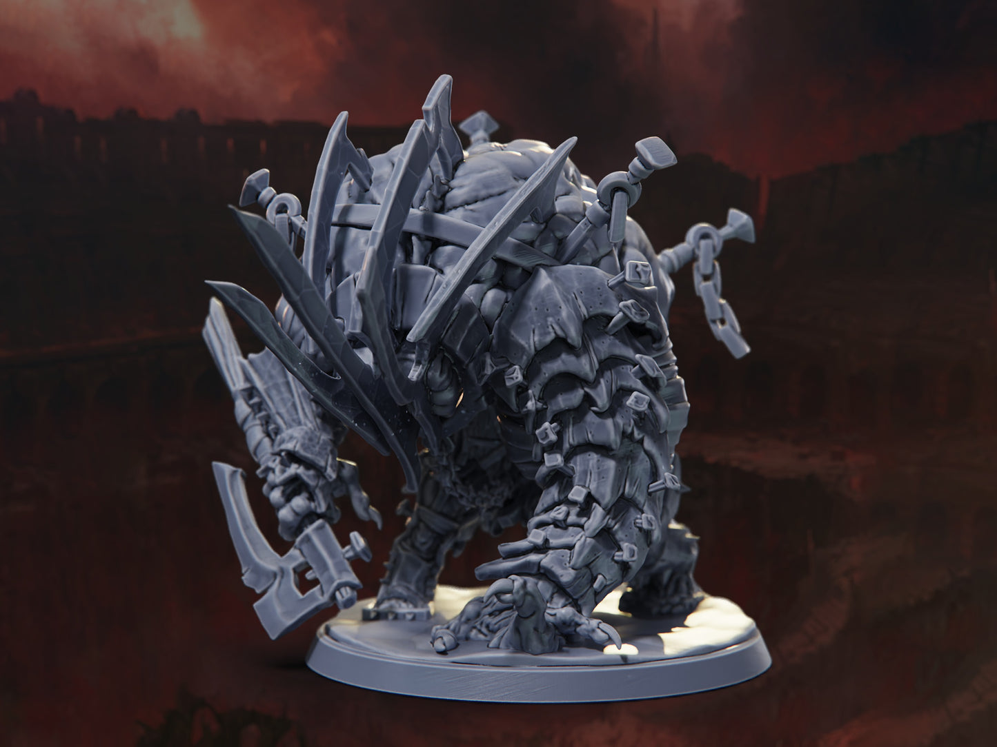 Arena Aberration - The Blood Arena - Highly Detailed Resin 8k 3D Printed Miniature