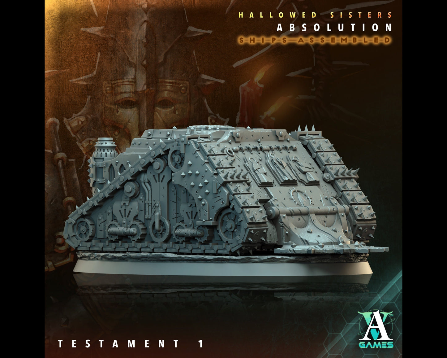 Testament 1 - Hallowed Sisters - Highly Detailed Resin 8k 3D Printed Miniature