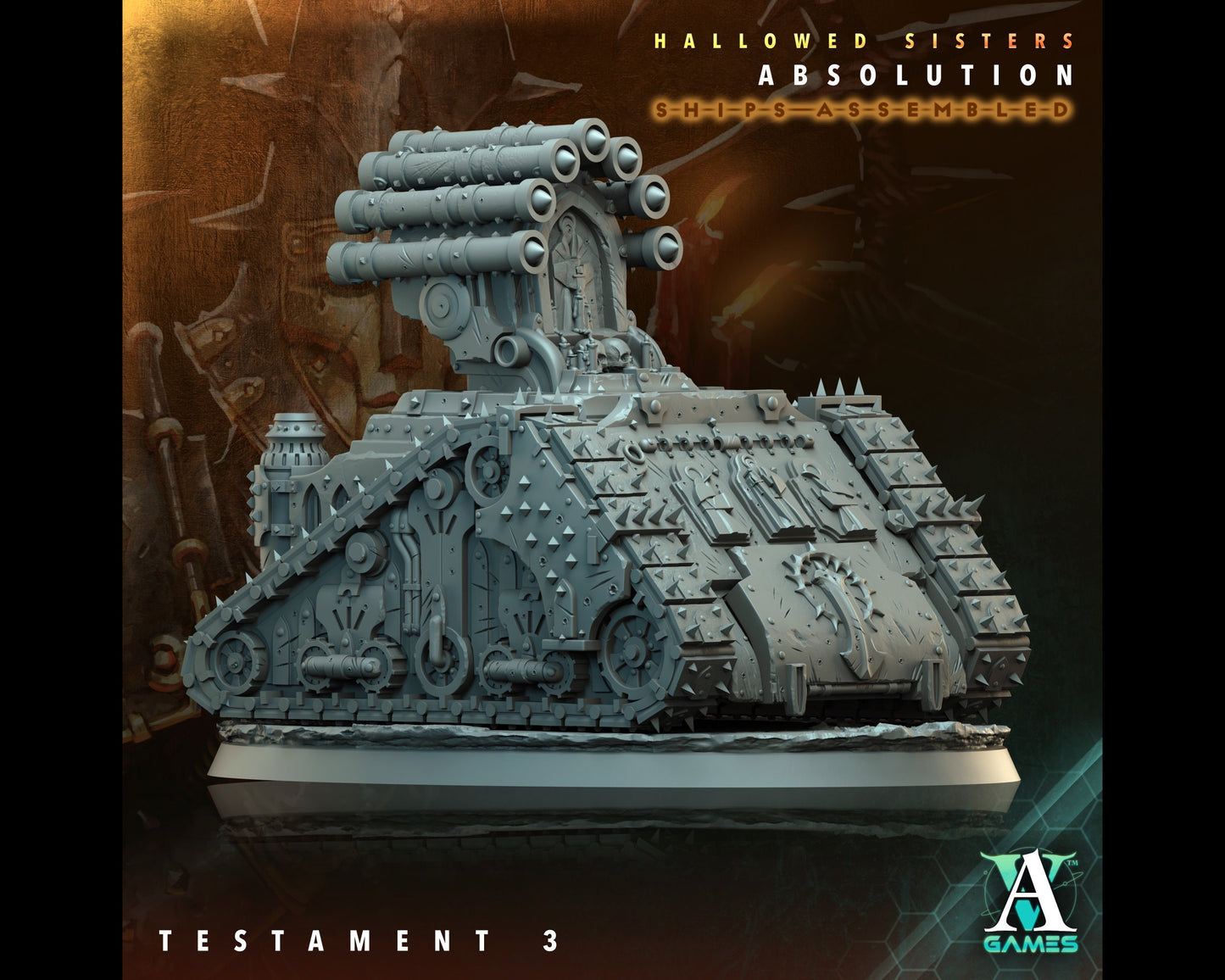 Testament 3 - Hallowed Sisters - Highly Detailed Resin 8k 3D Printed Miniature