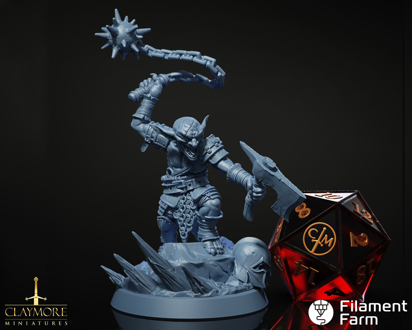 Goblin Berserker - Hordes at the Gates - Highly Detailed Resin 8k 3D Printed Miniature