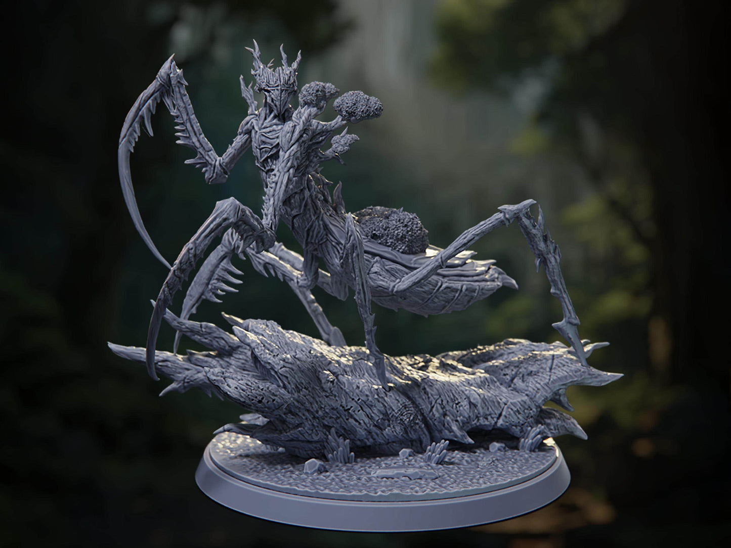 Treant Mantis - Fall of the Eternal Kings - Highly Detailed Resin 8k 3D Printed Miniature