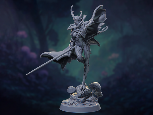 The Red Needle - M (HERO) - The Silk Dynasty - Highly Detailed Resin 8k 3D Printed Miniature