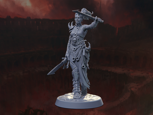 Raghella 'Gravebreaker' - M (HERO) - The Blood Arena - Highly Detailed Resin 8k 3D Printed Miniature