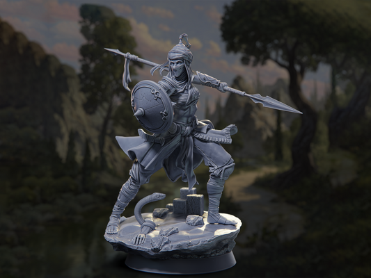 The Shield Breaker - (HERO) - In the Belly of the Serpent - Highly Detailed Resin 8k 3D Printed Miniature