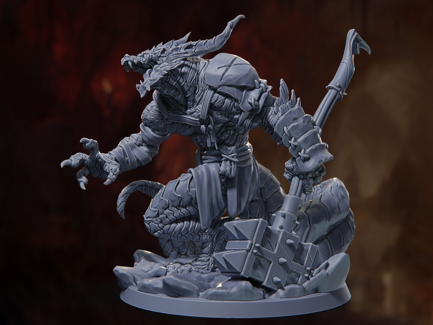 Kobold Alpha - A Clutch of Hope - Highly Detailed Resin 8k 3D Printed Miniature