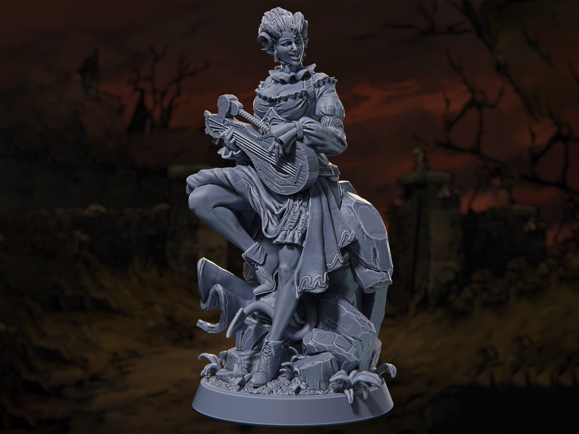 Leliana, the Nightingale - Horrors of the Old Road - Highly Detailed Resin 8k 3D Printed Miniature