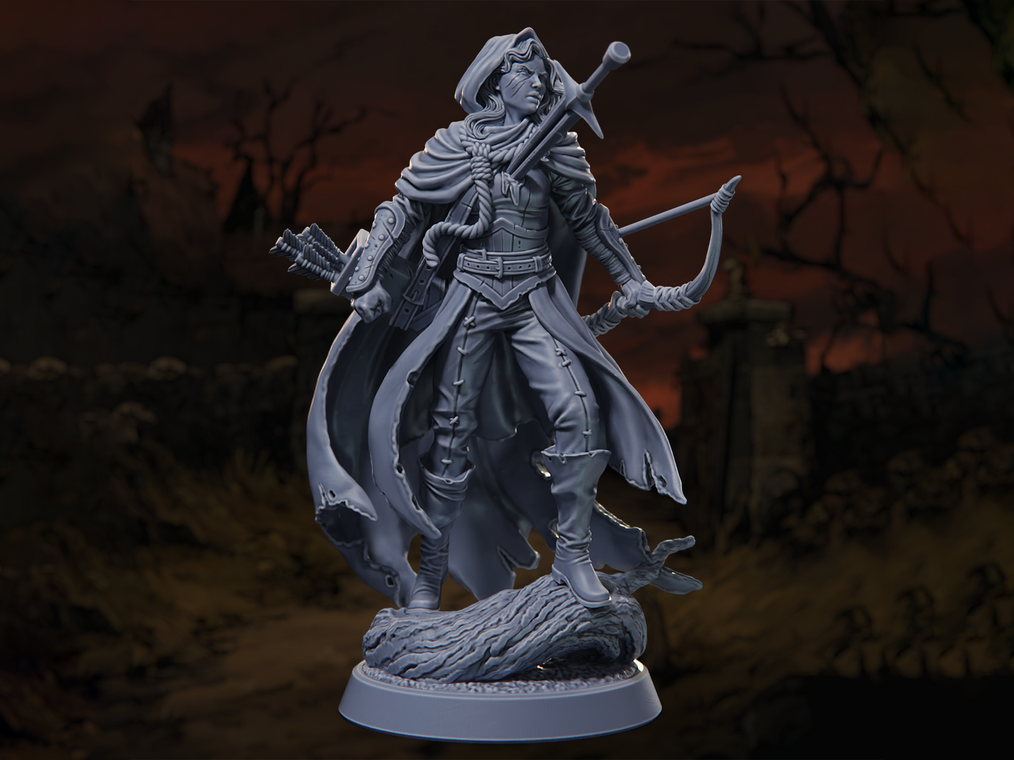 Cursed Revenant - Horrors of the Old Road - Highly Detailed Resin 8k 3D Printed Miniature