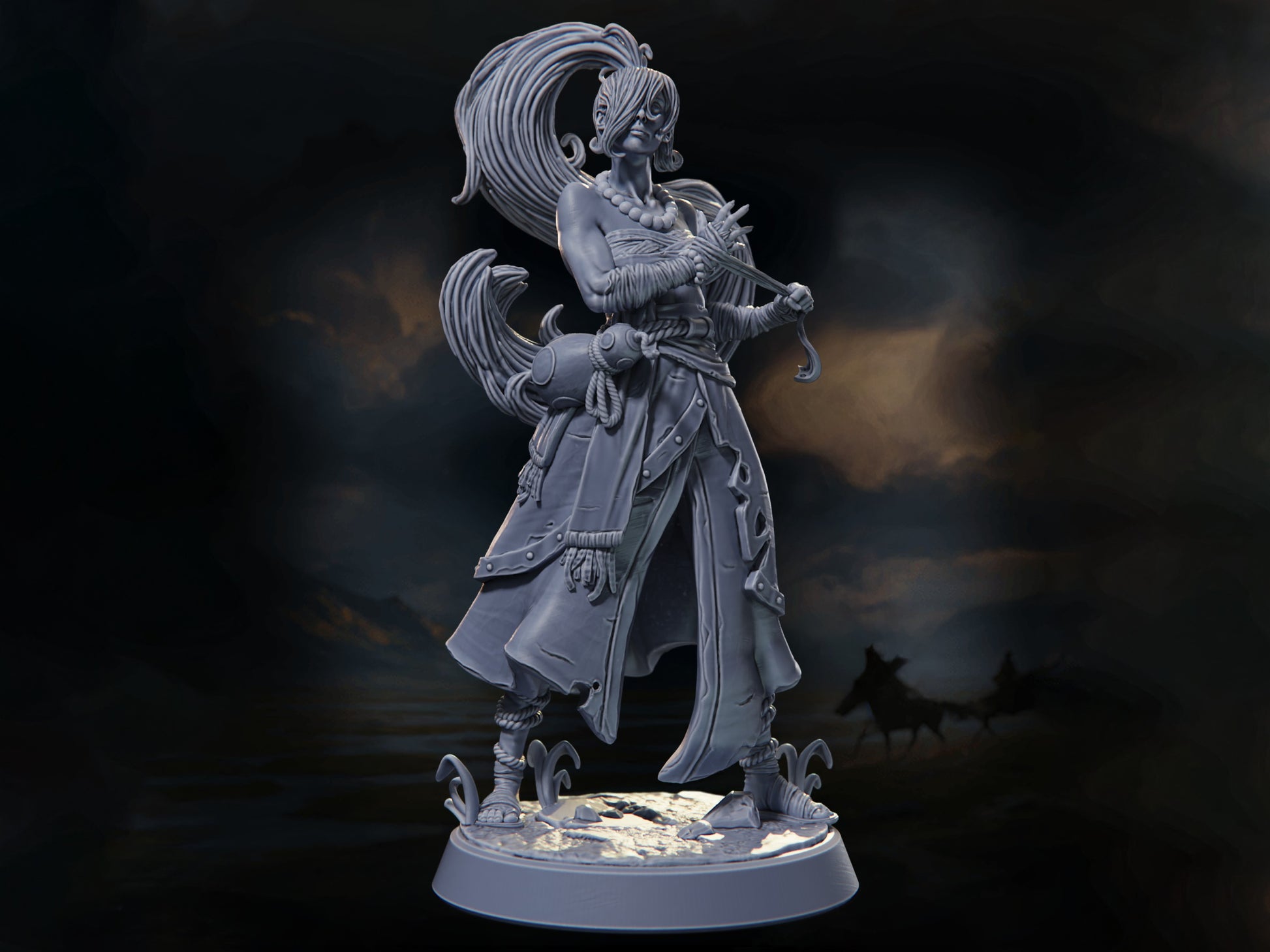 Esugen 'Thunder-Hand' (HERO) - Warriors of the Steppes - Highly Detailed Resin 8k 3D Printed Miniature