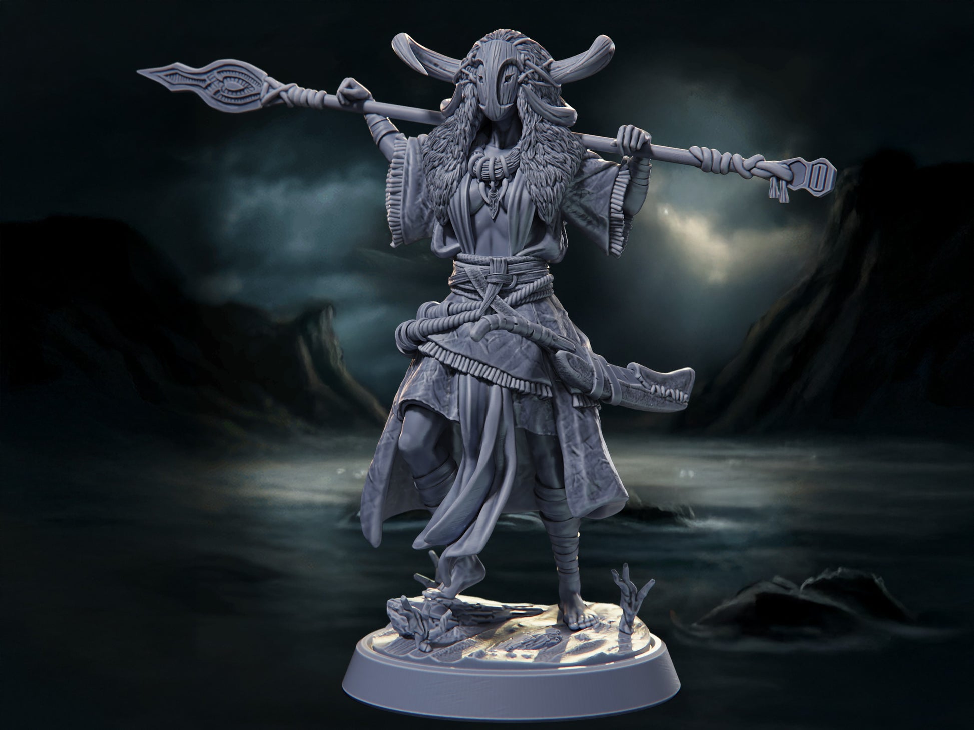 Nio-Rigma - The Azura Islands - Highly Detailed Resin 8k 3D Printed Miniature