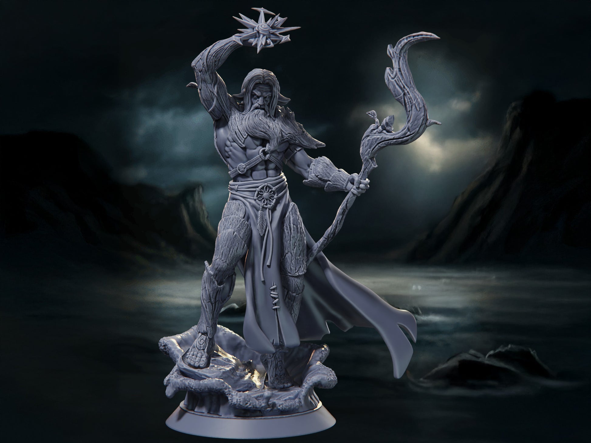 Ras'Thurman - The Azura Islands - Highly Detailed Resin 8k 3D Printed Miniature