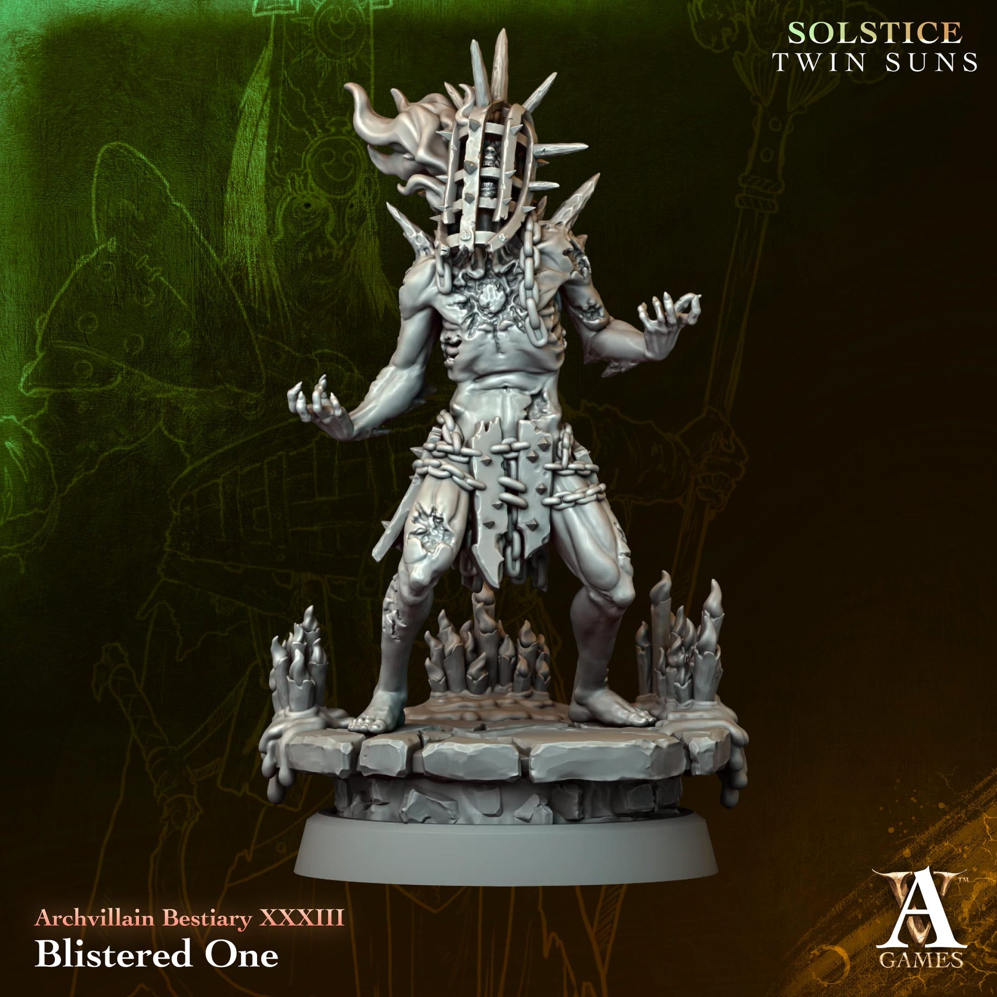 Blistered One - Twin Suns - Highly Detailed Resin 8k 3D Printed Miniature