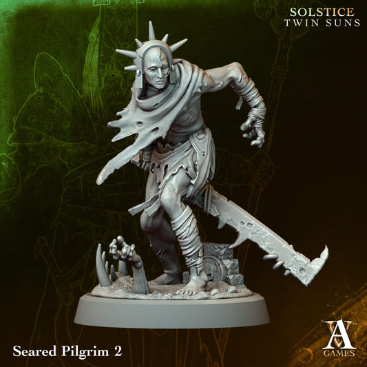 Seared Pilgrim 02 - Twin Suns - Highly Detailed Resin 8k 3D Printed Miniature