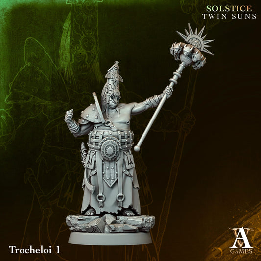 Trocheloi 01 - Twin Suns - Highly Detailed Resin 8k 3D Printed Miniature