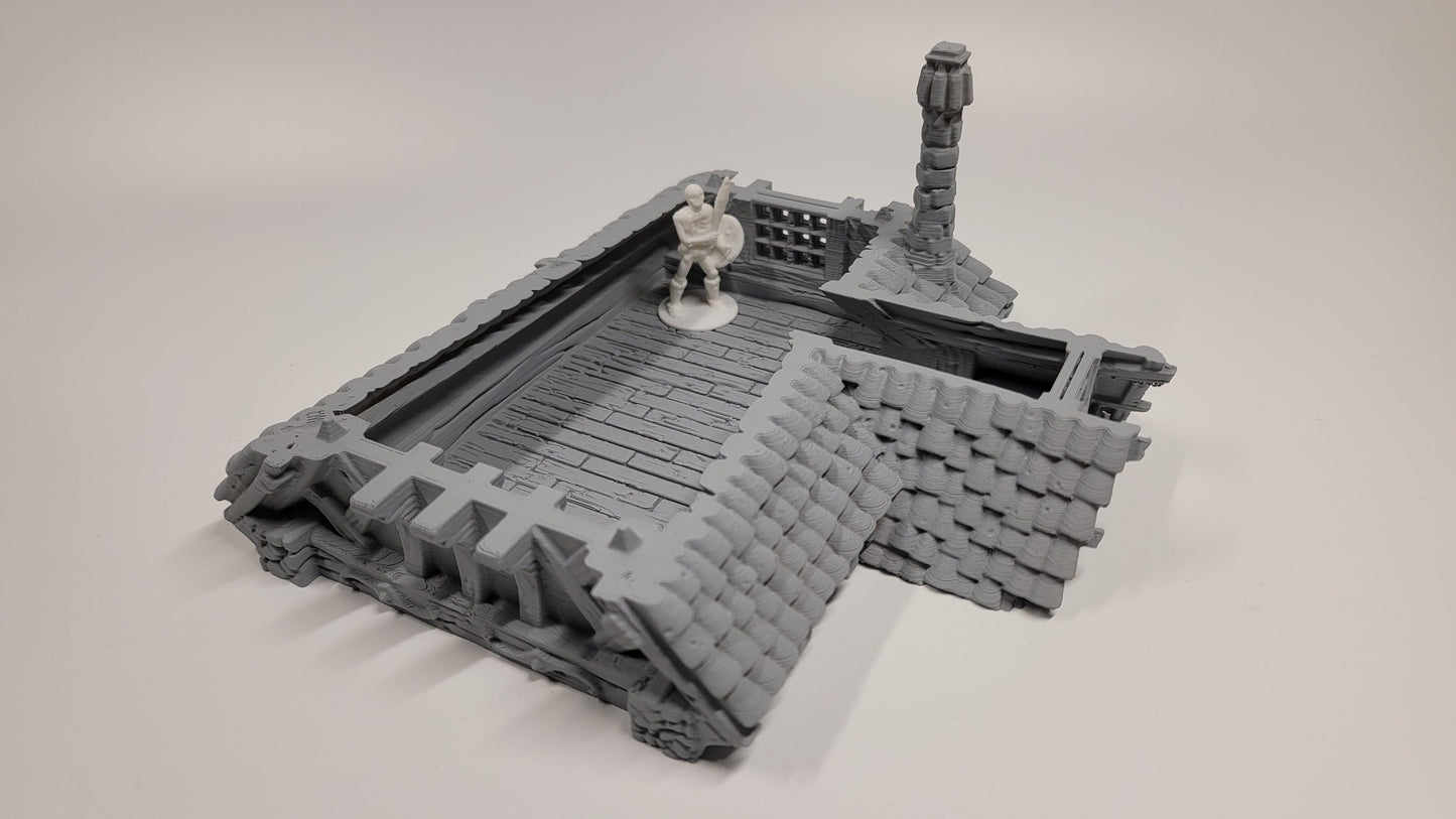 Small 2 Story House (DIY or Finished) - Playable D&D Terrain/Scenery (City of Firwood)