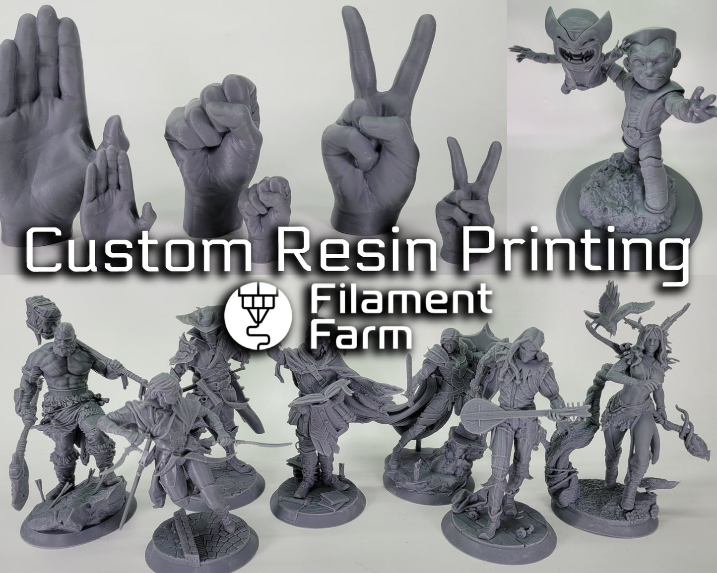 Custom Resin 3D Printing (Contact for quote!)