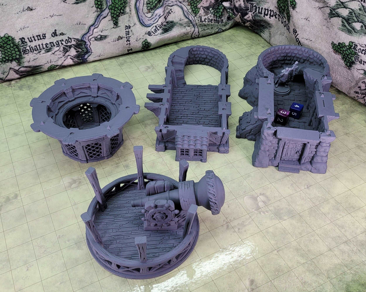 Observatory (DIY or Finished) - Playable D&D Terrain/Scenery (City of Firwood)