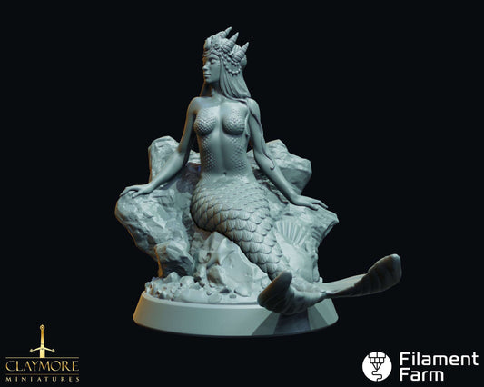 Mermaid - Curse of the Drowned Crew - Highly Detailed Resin 3D Printed Miniature