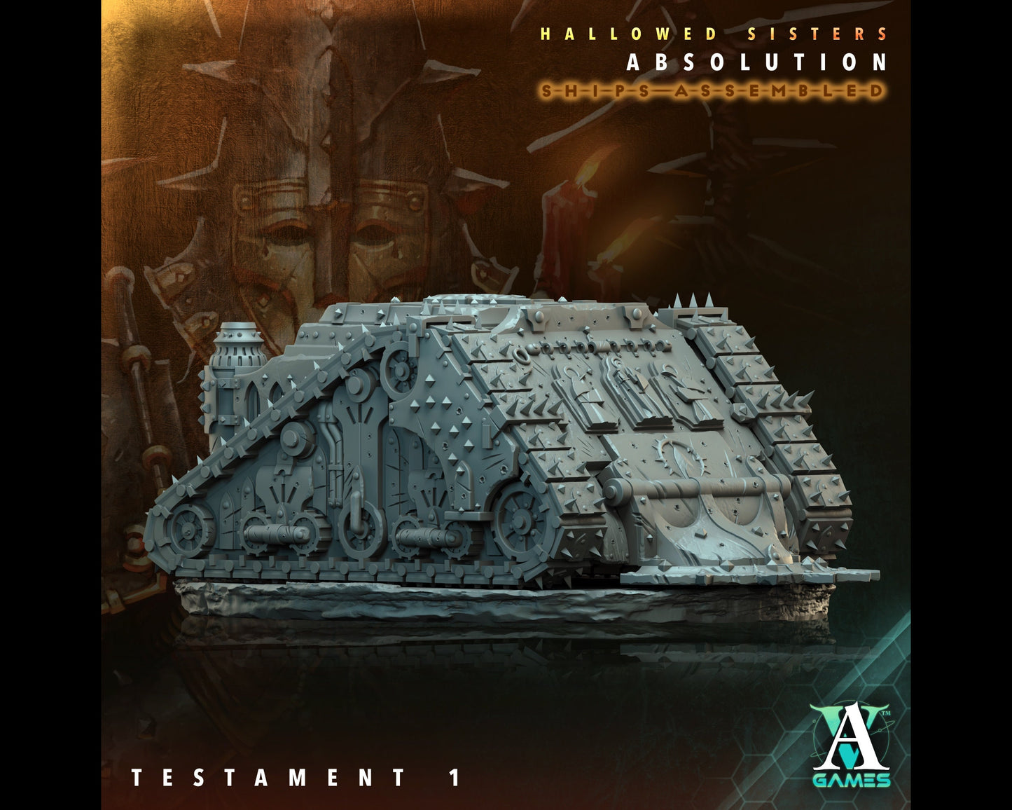 Testament 1 - Hallowed Sisters - Highly Detailed Resin 8k 3D Printed Miniature