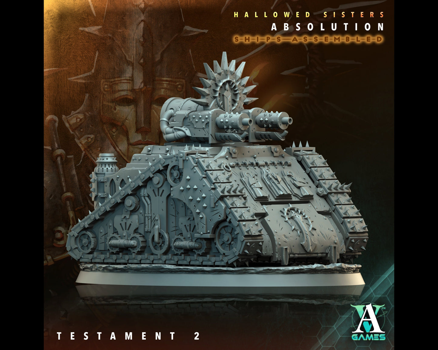 Testament 2 - Hallowed Sisters - Highly Detailed Resin 8k 3D Printed Miniature