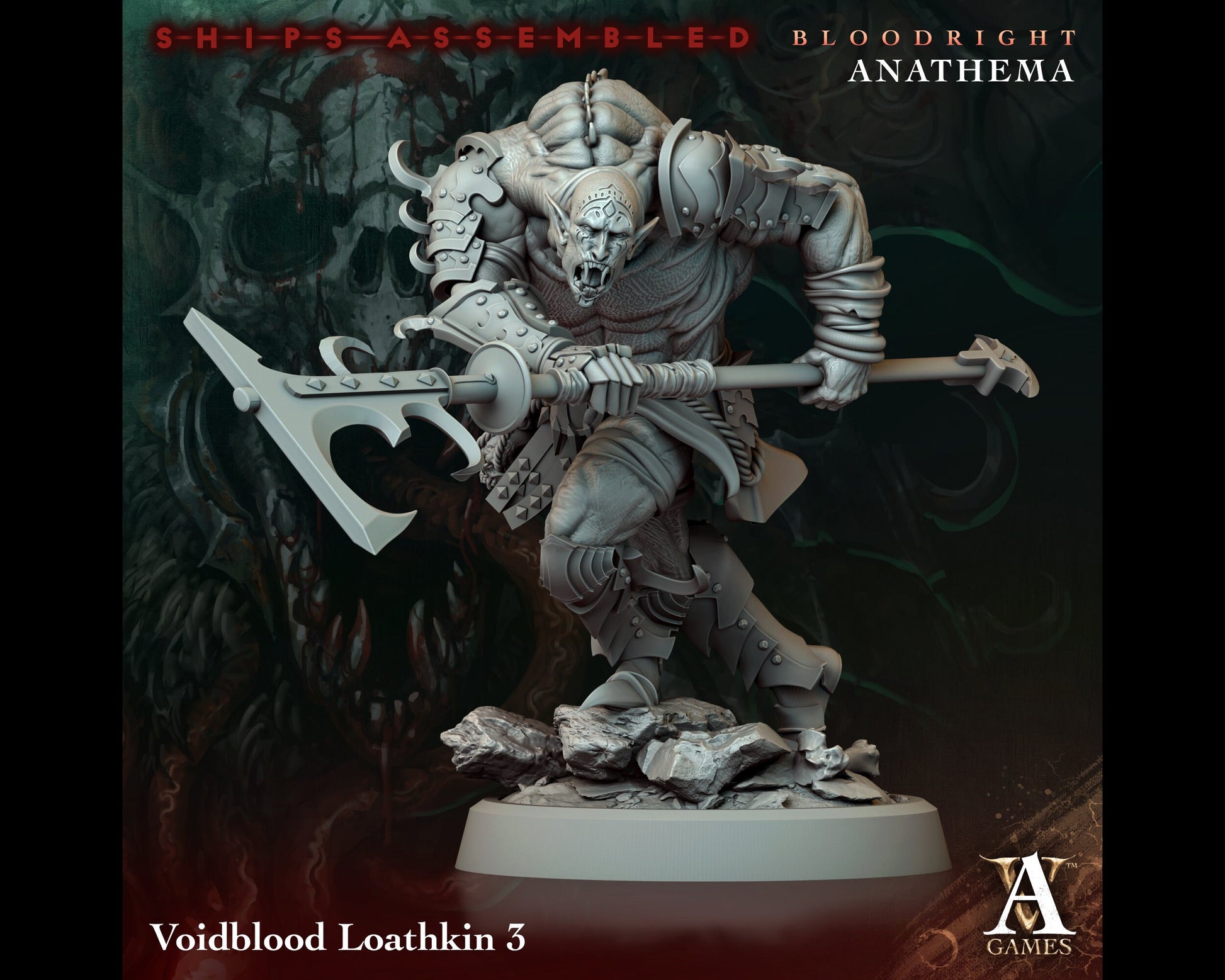 Loathkin 3 - Bloodright Anathema - Highly Detailed Resin 8k 3D Printed Miniature