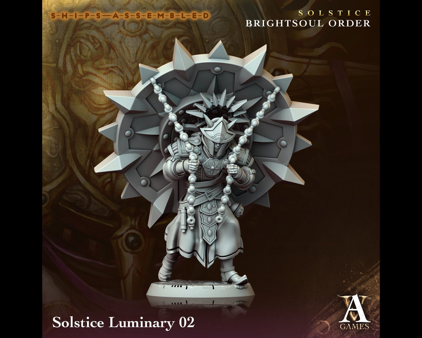 Solstice Luminary 2 - Brightsoul Order - Highly Detailed Resin 8k 3D Printed Miniature