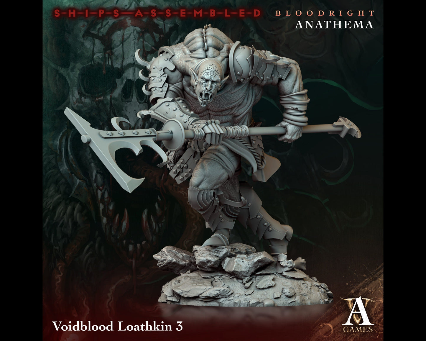 Loathkin 3 - Bloodright Anathema - Highly Detailed Resin 8k 3D Printed Miniature