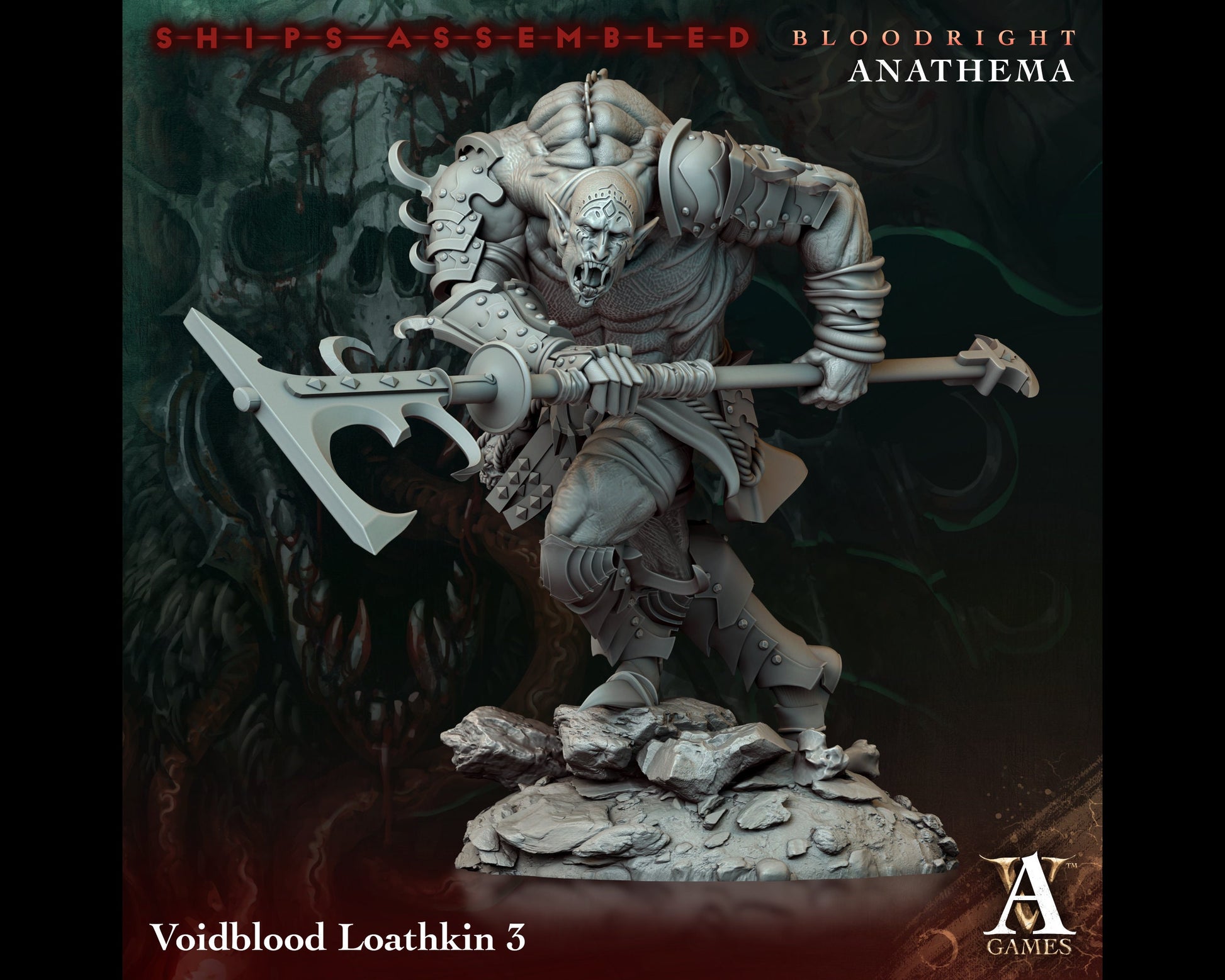 Loathkin 3 - Bloodright Anathema - Highly Detailed Resin 8k 3D Printed Miniature