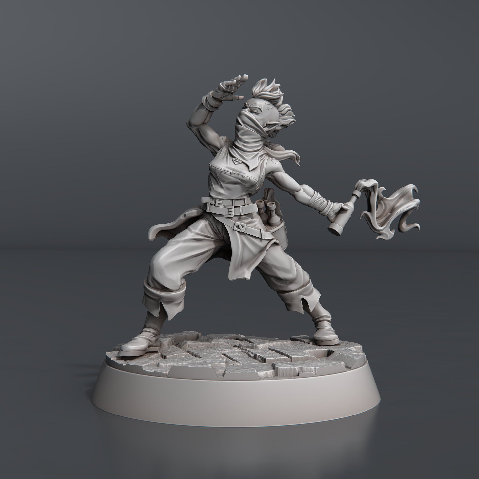 Town Riot Set- Highly Detailed Resin 8k 3D Printed Miniature