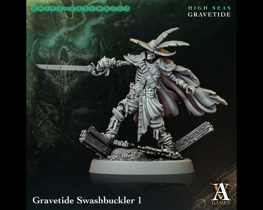 Swashbuckler 1 - High Seas: Gravetide- Highly Detailed Resin 8k 3D Printed Miniature