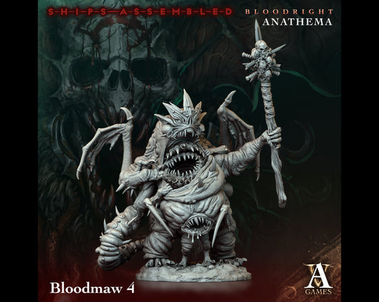 Bloodmaw 4 - Bloodright Anathema - Highly Detailed Resin 8k 3D Printed Miniature