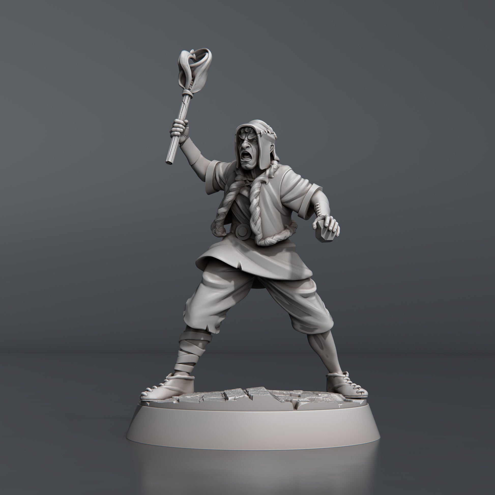 Town Riot Set- Highly Detailed Resin 8k 3D Printed Miniature