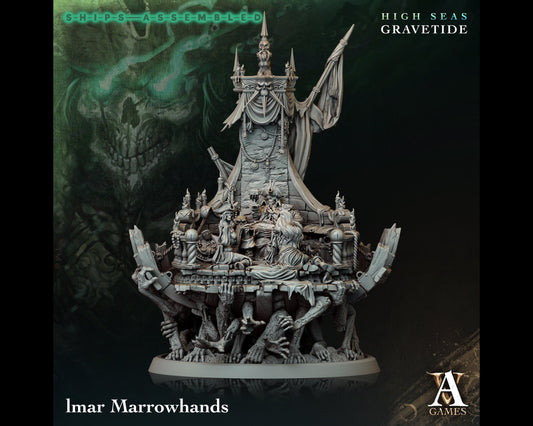 Imar Marrowhands - High Seas: Gravetide - Highly Detailed Resin 8k 3D Printed Miniature