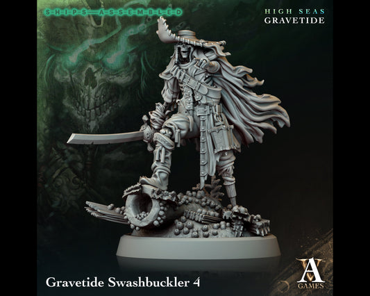 Swashbuckler 4 - High Seas: Gravetide- Highly Detailed Resin 8k 3D Printed Miniature