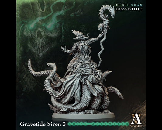 Siren 3 - High Seas: Gravetide- Highly Detailed Resin 8k 3D Printed Miniature