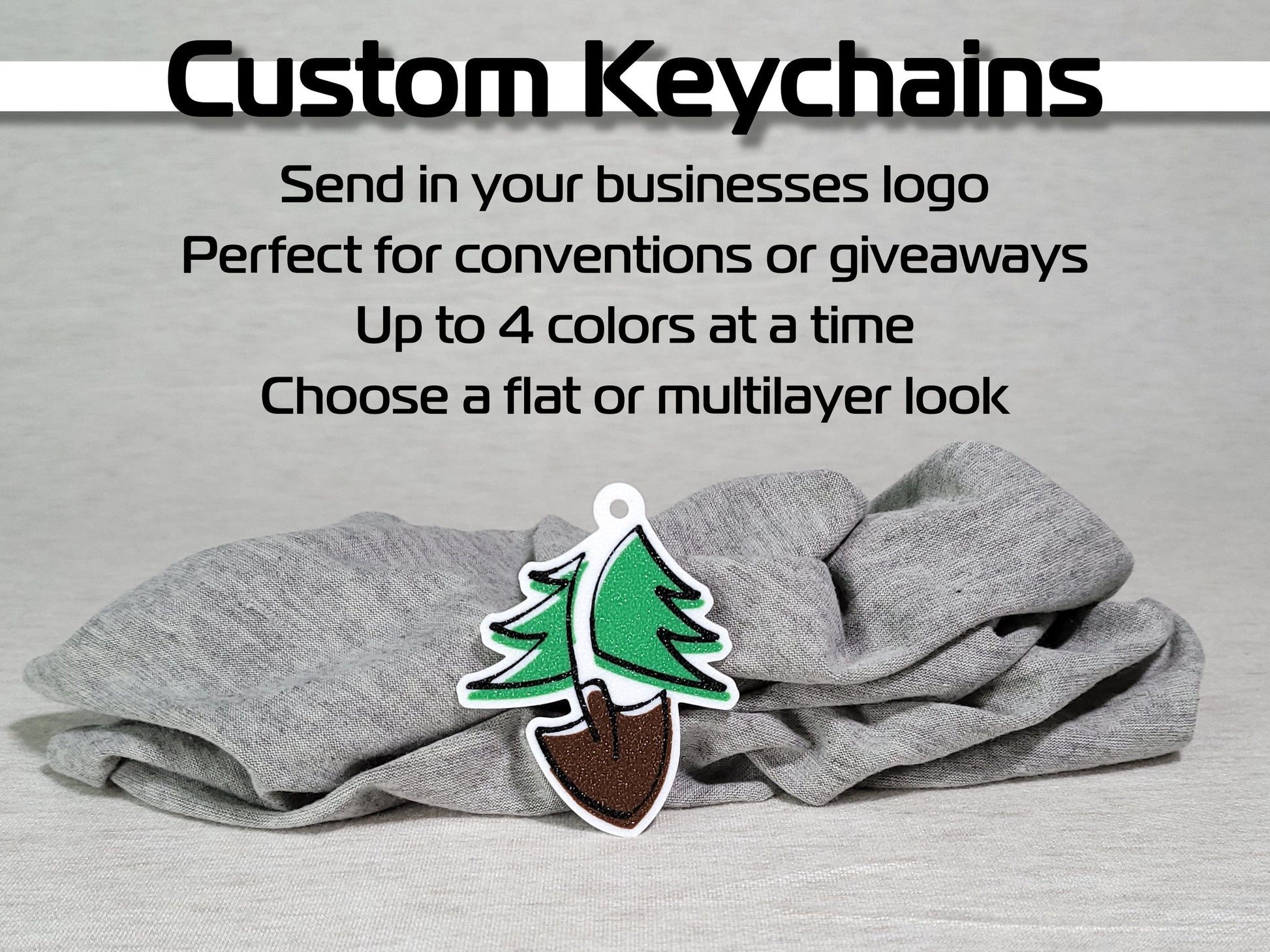 Custom 3D Printed Keychains | Upload Your Own Design | Multiple Sizes & Colors | Perfect for Gifts, Promotions, Giveaways