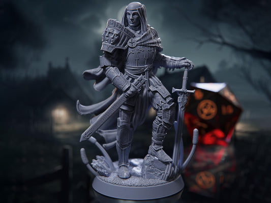 Balduin, The Iron Reckoning - Paladin - Harvest of Dread - Highly Detailed Resin 8k 3D Printed Miniature