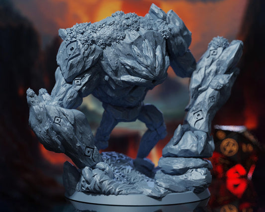 Earth Elemental - Elemental Cataclysm - Highly Detailed Resin 8k 3D Printed Miniature