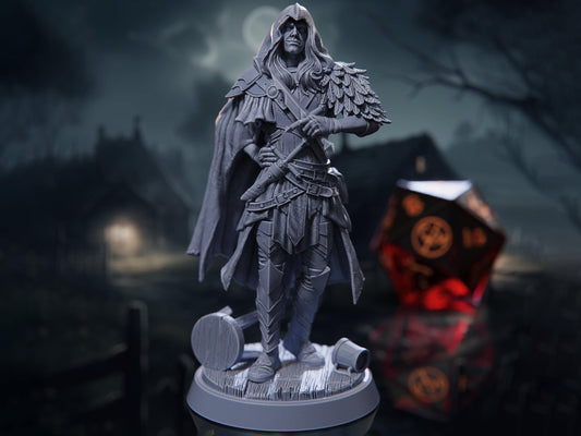 Valen, The Raven - Rogue - Harvest of Dread - Highly Detailed Resin 8k 3D Printed Miniature