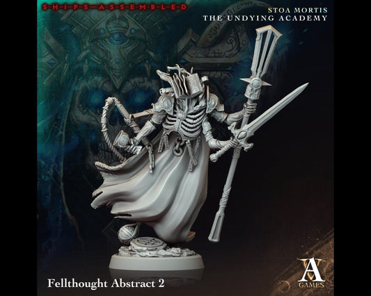 Fellthought Abstract 2 - The Undying Academy - Highly Detailed Resin 8k 3D Printed Miniature