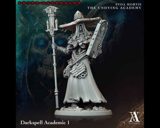 Darkspell Academic 1 - The Undying Academy - Highly Detailed Resin 8k 3D Printed Miniature