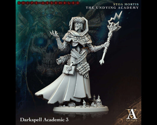 Darkspell Academic 3 - The Undying Academy - Highly Detailed Resin 8k 3D Printed Miniature