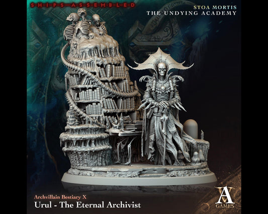 Urul, Eternal Archivist - The Undying Academy - Highly Detailed Resin 8k 3D Printed Miniature