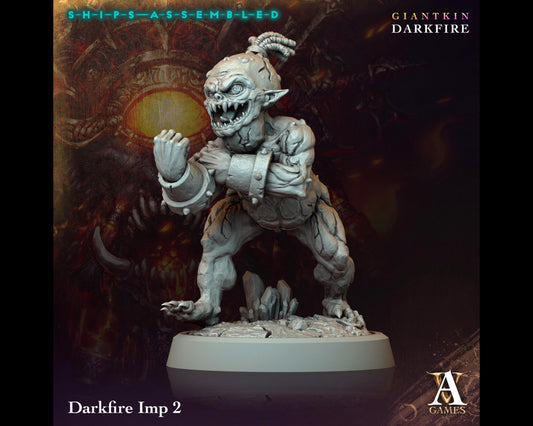 Darkfire Imp 2 - Giantkin, Darkfire - Highly Detailed Resin 8k 3D Printed Miniature