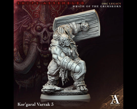 Kor'garal Varrak 3 - Wrath of the Grimskorn - Highly Detailed Resin 8k 3D Printed Miniature