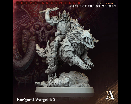 Kor'garal Wargokk 2 - Wrath of the Grimskorn - Highly Detailed Resin 8k 3D Printed Miniature
