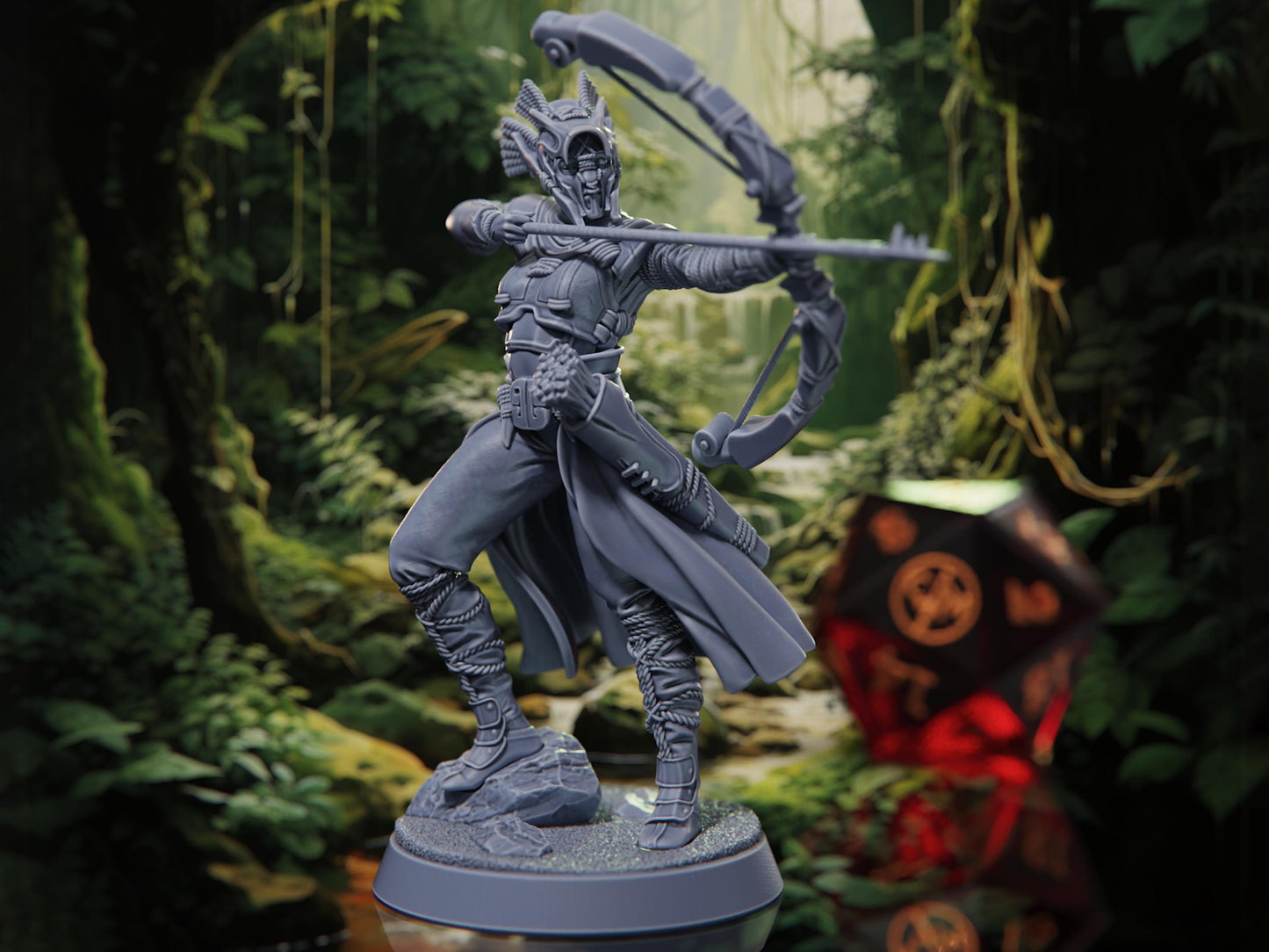 Nav'Avar Scout - Rangers of the Savage Frontiers - Highly Detailed Resin 8k 3D Printed Miniature