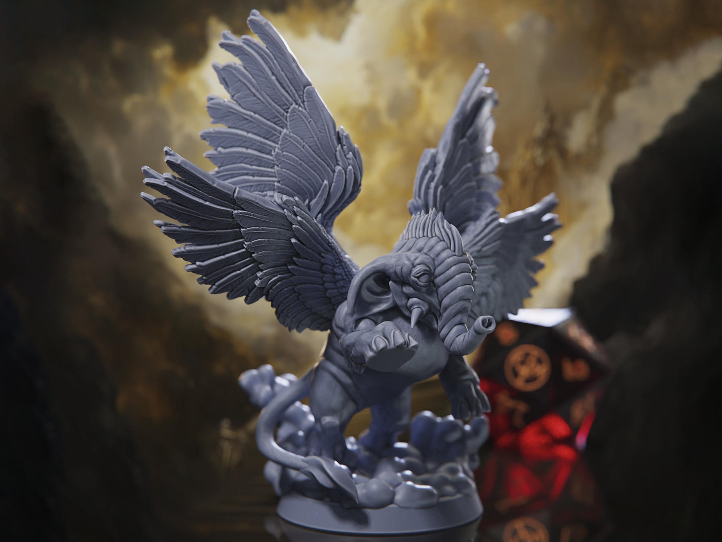 Hollyphant - Trial of Souls - Highly Detailed Resin 8k 3D Printed Miniature