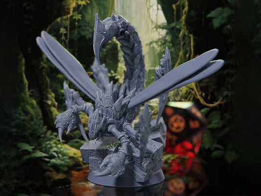 Giant Winged Scorpion - Rangers of the Savage Frontiers - Highly Detailed Resin 8k 3D Printed Miniature