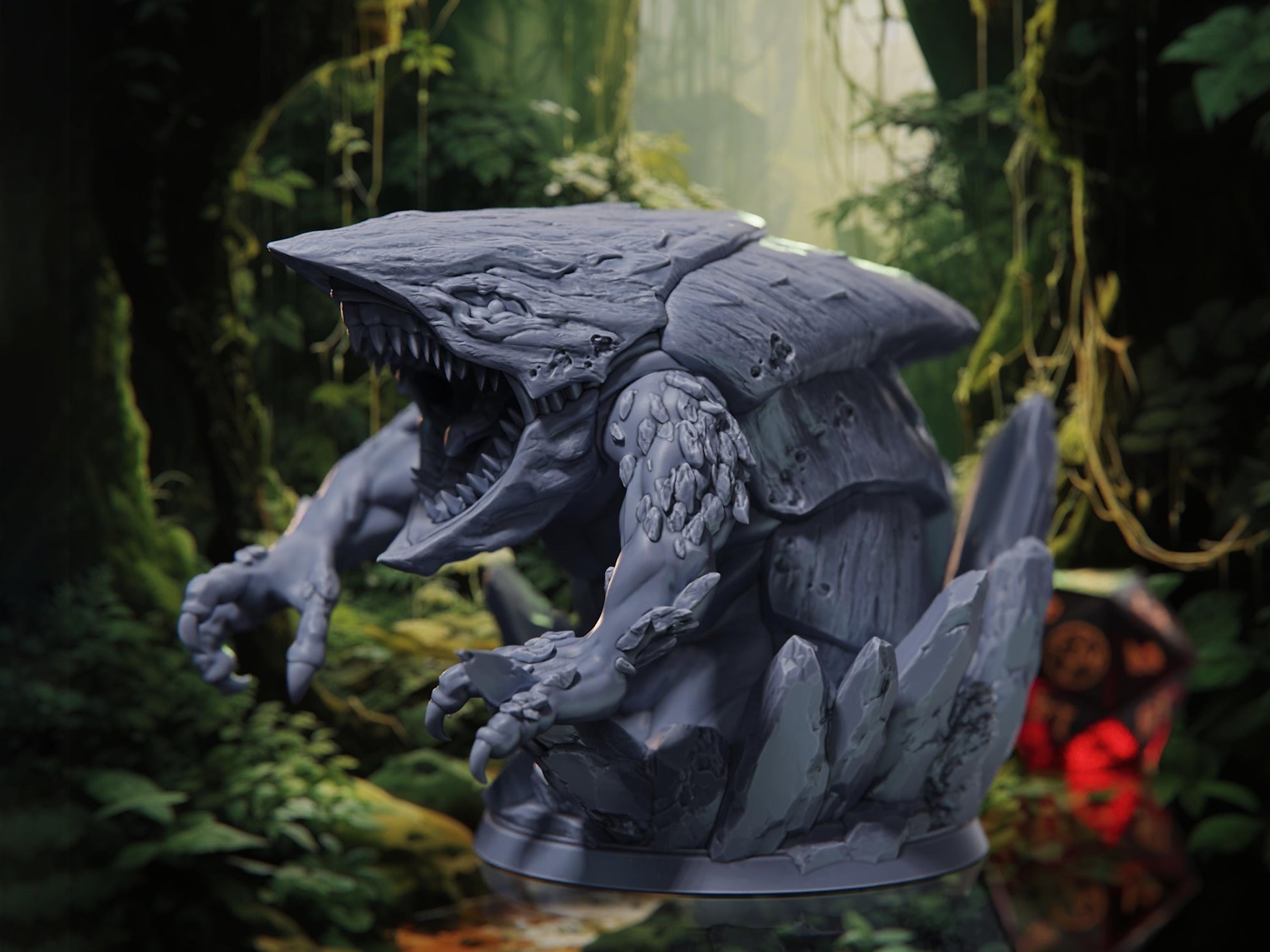 Bulette - Rangers of the Savage Frontiers - Highly Detailed Resin 8k 3D Printed Miniature