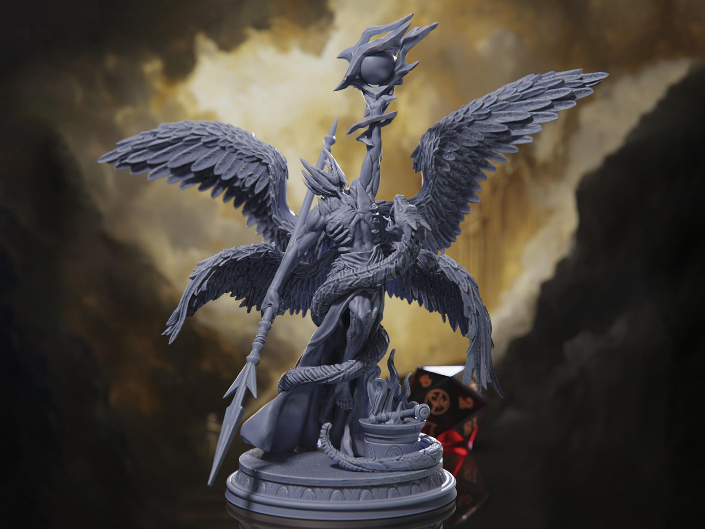 Angel of Judgement - Trial of Souls - Highly Detailed Resin 8k 3D Printed Miniature